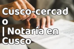 Cusco-cercado | Notaría en Cusco